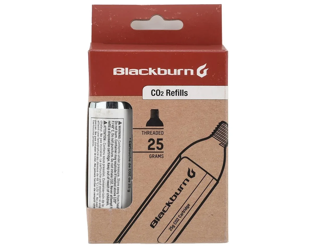 Blackburn Threaded CO2 Cartridges (Silver) (3 Pack) (25g) - view 2
